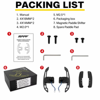 Accessoires de volant en fibre de carbone véritable 12K RPPF, palettes magnétiques pour Infiniti QX50 18-24/QX55 2022/Q50L 18-22/Q60 17-19