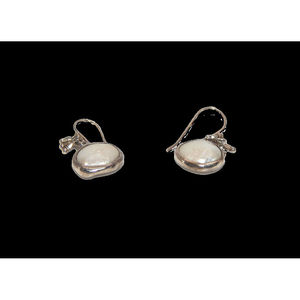 Orecchini pendenti in argento Sterling 925 e perla barocca - Product Image 3