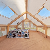 Tente gonflable toutes saisons, design coupe-vent et imperméable, tente gonflable à prix de gros, tente de camping familiale gonflable
