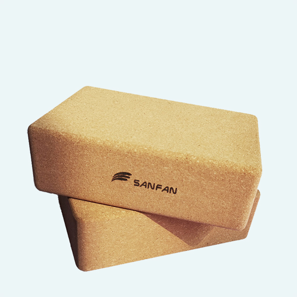 Эко-дружественных частная этикетка с природа кирпич для йоги из пробкового дерева Йога блок изготовленный на заказ