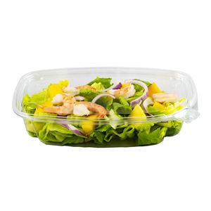 Fiambrera Rectangular de dos piezas Premium, superventas, contenedores de embalaje de alimentos a prueba de manipulaciones apilables para ensalada Bento - Product Image 1