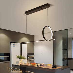 Lámpara de Araña Negra Moderna y Minimalista para Comedor, Barra o Mostrador, Líneas Únicas en Estilo Nórdico, Lámpara Colgante Moderna para Restaurantes - Product Image 3
