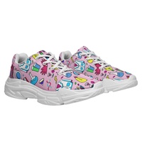 Chaussures de course d'été personnalisées en gros, motif dessin animé laboratoire, respirantes en maille, avec logo imprimé, baskets de sport décontractées