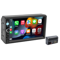 Unidad Principal Bluetooth Universal con USB, Pantalla Táctil de 7 Pulgadas, Carplay y Android Auto Inalámbricos, 2 Din, Doble Pantalla, Audio para Auto