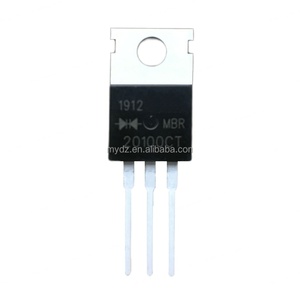 Diodo Schottky MBR20100CT, Paquete TO-220, 20A 100V, Transistor, Rectificador de Alto Rendimiento - Product Image 1