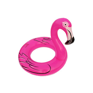 Bouée gonflable Flamingo pour enfants, design de dessin animé épaissi, aide à la flottabilité pour jeux aquatiques - Product Image 2