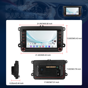 Podofo 7-inch Android Car Radio for VW Magotan Passat Golf Polo Seat Skoda 2+64G Wireless Carplay/Android Auto GPS/WiFi OEM/ODM - Product Image 5