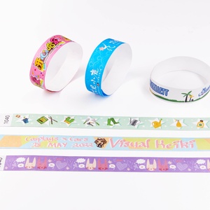 Customized Logo & Color Waterproof Heat Transfer Printed <b>Tyvek</b> Wristbands for Promotional Events - Product Image 5