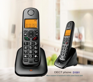 Livraison Rapide Téléphone Sans Fil DECT 1.8 GHz, Téléphone Digital avec Haut-Parleur et Base Unique pour la Maison et le Bureau - Product Image 2