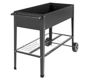 Offre Spéciale <span class=keywords><strong>lit</strong></span> de jardin <span class=keywords><strong>surélevé</strong></span> en métal avec roulettes, boîte de jardinière surélevée avec pied <span class=keywords><strong>pour</strong></span> légumes et fleurs - Product Image 2