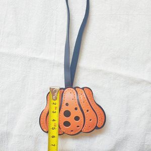 Porte-clés <span class=keywords><strong>en</strong></span> cuir multi-couches à pois avec pendentif citrouille, breloque décorative pour <span class=keywords><strong>sac</strong></span>, cadeau créatif pour Halloween et festivals - Product Image 6