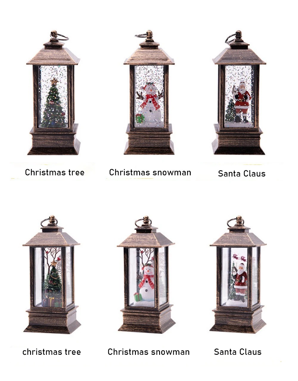 Christmas Led Lantern Indoor Led Retro Oil Lamp Decoration