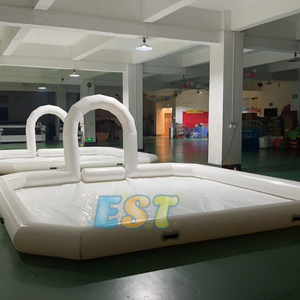 Trắng thương mại <span class=keywords><strong>Inflatable</strong></span> Bumper xe Arena cho trẻ em <span class=keywords><strong>Inflatable</strong></span> đua theo dõi với PVC dưới cho Bumper xe ô tô <span class=keywords><strong>Inflatable</strong></span> chu vi - Product Image 3