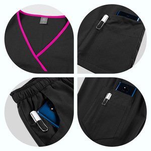 Unisex Dental <b>Scrubs</b> Split Set Moisture Wicking Hospital Uniforms for Clinic Nurse Veterinary Work <b>Clothes</b> - Product Image 3