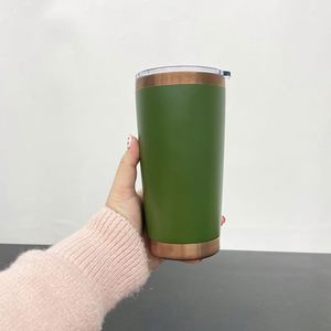 <b>Ceramic</b> Lined Stainless Steel Copper Plated Underneath 20oz Insulated Coffee Travel Tumbler <b>Cups</b> Mugs with Magnetic Slide Lids - Product Image 3