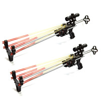 Lance-pierre de chasse rétractable avec visée laser, puissant et à tête plate, pour le tir en extérieur, nouveau modèle