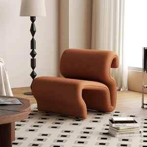 Ghế thư giãn đơn giản, kiểu dáng độc đáo, chất liệu PU, dành cho phòng ngủ, phòng khách, phong cách sống hiện đại, dành cho người nổi tiếng trên mạng. - Product Image 3