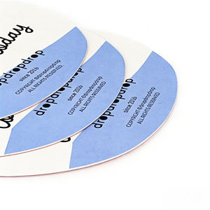 흡수성 펄프 보드 종이 음료 맞춤 코스터 원형 40pt 맞춤 인쇄 코스터 도매 바 맥주 맞춤 코스터 - Product Image 3