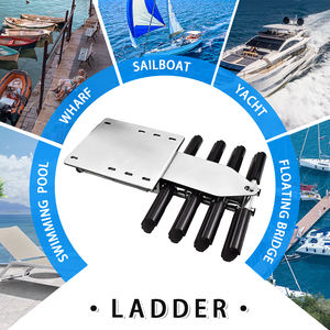 <span class=keywords><strong>Echelle</strong></span> de bain rétractable en acier inoxydable poli miroir robuste 3/4 escabeau de <span class=keywords><strong>piscine</strong></span> pour bateau - Product Image 2