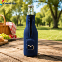 Sacs isothermes pour bouteilles en néoprène avec logo personnalisé, porte-bouteilles, isolation, fermeture éclair, refroidisseur de bouteilles de bière