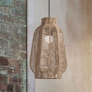 Paper <b>Rope</b> Lampshade Bell Shape Yellow Asian Style Eco Friendly For Home Restaurant Tea Room - Product Image 3