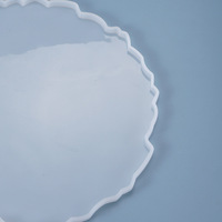 Moule en silicone INTODIY pour sous-verres en résine époxy agate irrégulière, décoration de table, assiette à fruits, pour la décoration intérieure DIY