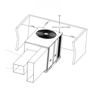 TX Commerical Rooftop Paquete Unidades Ahorro de energía Instalación de techo <span class=keywords><strong>Aire</strong></span> <span class=keywords><strong>acondicionado</strong></span> 3/4/5 Ton Refrigeración Calefacción <span class=keywords><strong>Equipo</strong></span> HVAC - Product Image 6