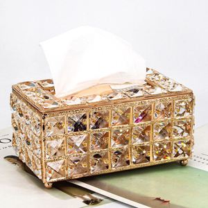 กล่องใส่กระดาษทิชชูทรงสี่เหลี่ยมคริสตัลตกแต่งใหม่สำหรับใช้ในบ้าน - Product Image 6