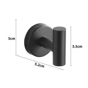 HONGDEC Gunmetal Grey Baño Montaje en pared Rollo Soporte de ducha Soporte de papel higiénico <span class=keywords><strong>Juego</strong></span> de <span class=keywords><strong>toallero</strong></span> - Product Image 6