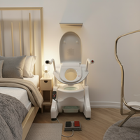 Siège de toilette élévateur électrique réglable en hauteur UKOM pour personnes âgées et handicapées