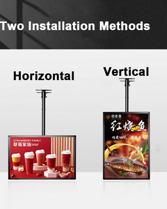Nhà hàng tùy chỉnh khung nhôm mỏng LED hộp đèn gắn treo tầng thường vụ Bảng Menu hiển thị khung Áp phích - Product Image 3