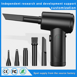 Cordless Battery <b>Powered</b> Air Duster With USB Cable And 5 Attachments Black Plastic <b>Brushed</b> Motor Intelligent Air Duster for Car - Product Image 6