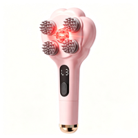 Nouveau Masseur de Tête Électrique Portable Tendance 2026 pour Massage du Cuir Chevelu, Huile Essentielle, Lumière Rouge, Vibration Légère, Croissance Capillaire