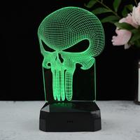 Lampe de nuit LED 3D en acrylique moderne personnalisée, figurine d'éléphant noir/blanc, télécommande, lampe de table pour enfants, illusion d'optique, décoration