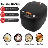 Olla Arrocera Eléctrica Digital Inteligente de 5L con Pantalla Táctil LCD, Antiadherente, Marca Silvercrest, en Oferta