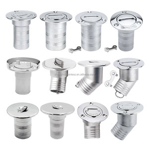 Maßgeschneidertes Bootszubehör aus Edelstahl: Marine-Bootsdeck-Schlüsselabdeckung, Deckseinfüllstutzen für Gas, Wasser, Kraftstoff - Product Image 1