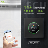 Termostato Inteligente Programable Becasmart BAC-7000 Blanco 24V para Sistema HVAC, Aire Acondicionado Digital para el Hogar, WiFi, PC+ABS, Personalizable OEM