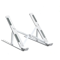 Support de bureau portable pour tablette et ordinateur, réglable en hauteur, support pour ordinateur portable en aluminium