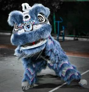Costume de danse du lion chinois traditionnel pour adultes, en laine pelucheuse Shengchi, pour spectacles sur scène, festivals et événements personnalisés du Nouvel An chinois - Product Image 5
