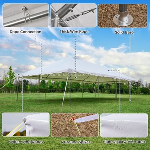 Lều đám cưới ngoài trời màu trắng với hai lớp cho các sự kiện mùa hè cho các bữa tiệc và quảng cáo - Product Image 5