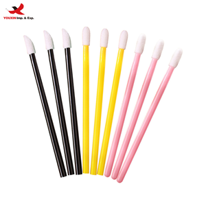 50pcs Disposable Flat <b>Brush</b> Nail Polish Applicator for Lip Balm Liner Lip Gloss Used with Makeup <b>Brushes</b> GZ RTS Bulk Mixed Order - Product Image 1