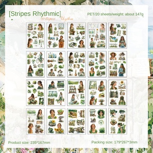 <span class=keywords><strong>Libro</strong></span> <span class=keywords><strong>di</strong></span> Adesivi Retrò con Poesie e Film per Bambini e Animali Domestici, Quaderno Creativo per Regali Transfrontalieri - Product Image 6