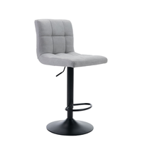 Tabouret de bar moderne de luxe en cuir, réglable en hauteur et pivotant, pour bar à domicile, extérieur, hôtel, salle à manger, salle de sport, centre commercial