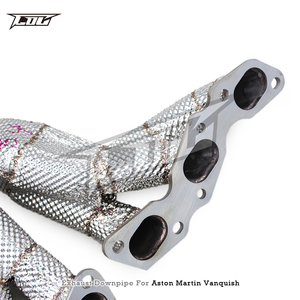 Sistema de escape de acero inoxidable BSK para <span class=keywords><strong>Aston</strong></span> <span class=keywords><strong>Martin</strong></span> <span class=keywords><strong>Vanquish</strong></span> V12 6.0L 2012-2016 colector de cabezales de tubo recto de coche de rendimiento - Product Image 3