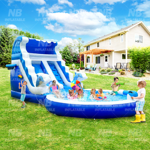 Wet Dry Water Slide Outdoor Indoor Commercial Grade <b>Inflatable</b> With Pool for Kids Adults Backyard Event Water Slide <b>Inflatable</b> W - Product Image 3