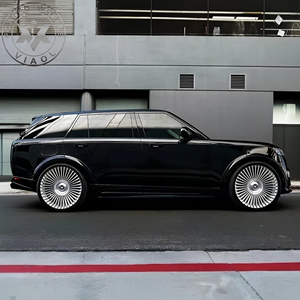 Jantes forgées Viaol 22 23 24 pouces à rayons multiples, finition argent brossé, compatibles avec <span class=keywords><strong>Range</strong></span> <span class=keywords><strong>Rover</strong></span>, Land Vogue, Cadillac Escalade, SUV de luxe - Product Image 2