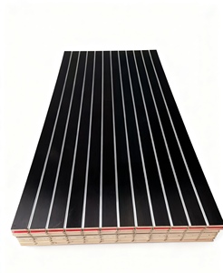 Tablas de MDF Ranuradas de 18 mm con Acabado Brillante y Lámina de Madera, Resistentes a la Humedad, con Melamina E0, para Decoración de Paredes - Product Image 5
