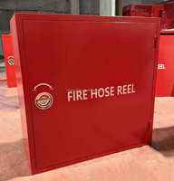 Enrouleur de tuyau d'incendie Cabinet avec balançoire Enrouleur de tuyau d'incendie manuel 1 "x 30m Buse d'incendie Armoire