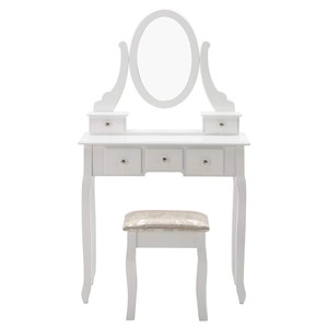 Coiffeuse simple en bois avec miroir - Product Image 6