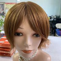 Perruque Pixie Mono Lace Front pré-plumée perruque Pixie courte haut sans colle trame ouverte faite à la machine perruques de cheveux humains coupe Pixie